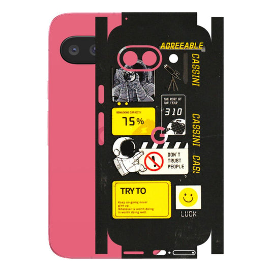 Google Pixel Phone Skins (All Models) - Black Cassini - 3D Embossed Finish (L-161) Google Pixel 9A
