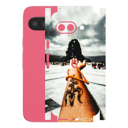 Google Pixel Phone Skins (All Models) - Jai Adiyogi Mahakaal - 3D Embossed Finish (L-164) Google Pixel 9A