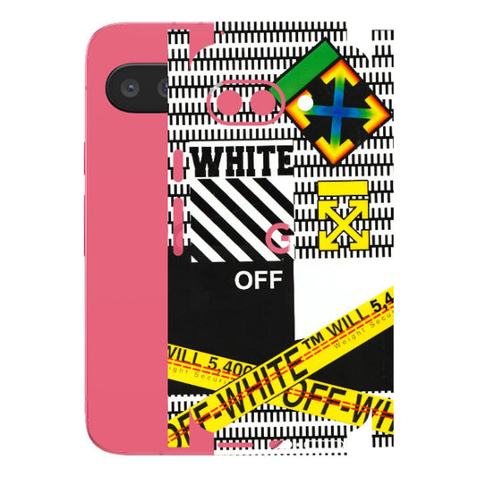 Google Pixel Phone Skins (All Models) - White Off Abstract - 3D Embossed Finish (L-172) Google Pixel 9A