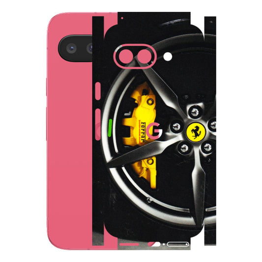 Google Pixel Phone Skins (All Models) - Ferrari Wheel Alloy - 3D Embossed Finish (L-173) Google Pixel 9A