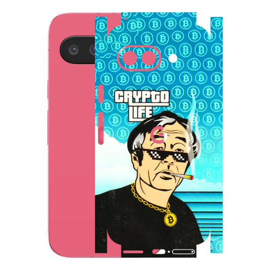 Google Pixel Phone Skins (All Models) - Crypto Thug Life - 3D Embossed Finish (L-179) Google Pixel 9A