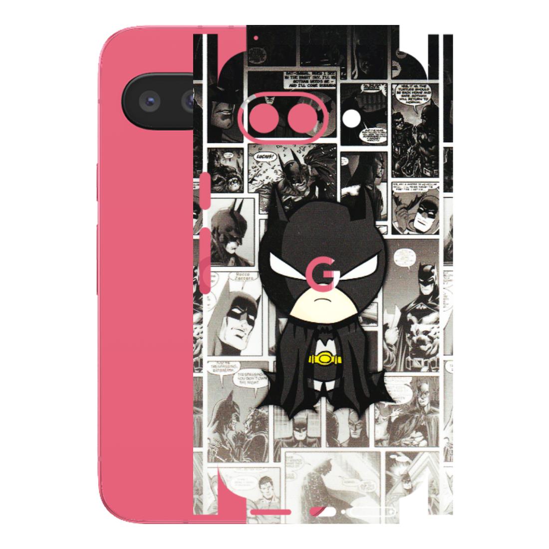 Google Pixel Phone Skins (All Models) - Toon Batman - 3D Embossed Finish (L-182) Google Pixel 9A