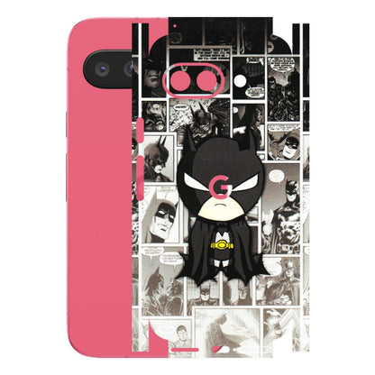 Google Pixel Phone Skins (All Models) - Toon Batman - 3D Embossed Finish (L-182) Google Pixel 9A