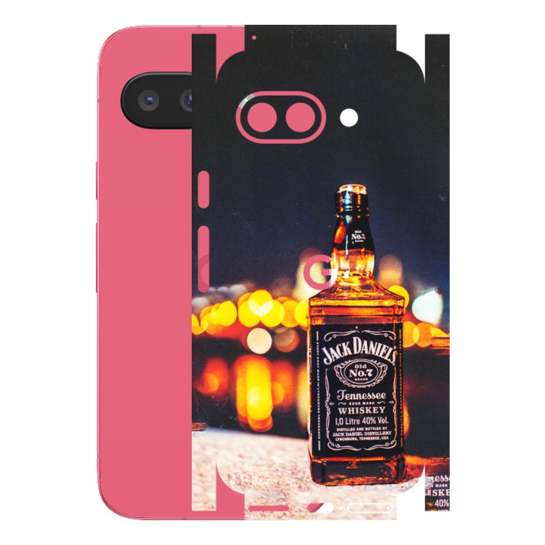Google Pixel Phone Skins (All Models) - JD Whiskey Bottle - 3D Embossed Finish (L-20) Google Pixel 9A