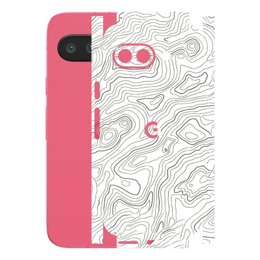 Google Pixel Phone Skins (All Models) - White Black Swirls - 3D Embossed Finish (L-219) Google Pixel 9A