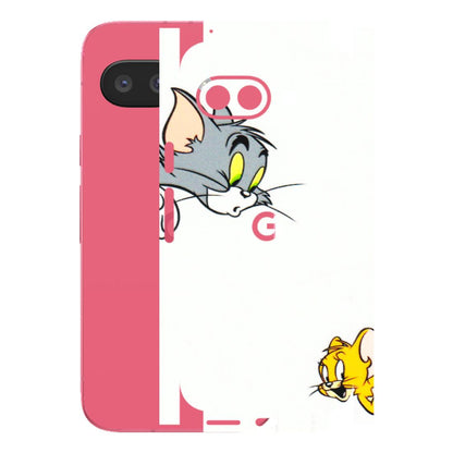 Google Pixel Phone Skins (All Models) - Cute Tom And Jerry - 3D Embossed Finish (L-220) Google Pixel 9A
