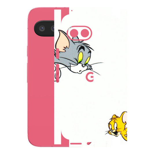 Google Pixel Phone Skins (All Models) - Cute Tom And Jerry - 3D Embossed Finish (L-220) Google Pixel 9A