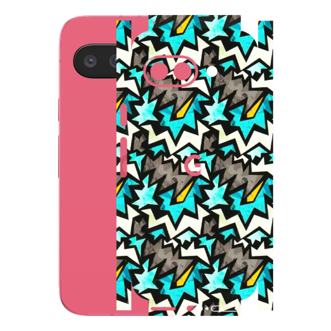 Google Pixel Phone Skins (All Models) - Funky Zig Zag - 3D Embossed Finish (L-223) Google Pixel 9A
