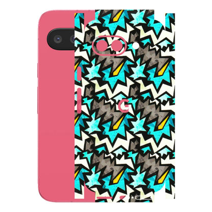 Google Pixel Phone Skins (All Models) - Funky Zig Zag - 3D Embossed Finish (L-223) Google Pixel 9A