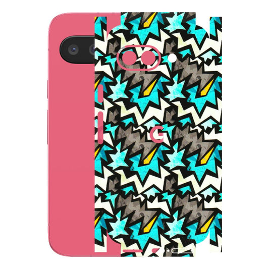 Google Pixel Phone Skins (All Models) - Funky Zig Zag - 3D Embossed Finish (L-223) Google Pixel 9A