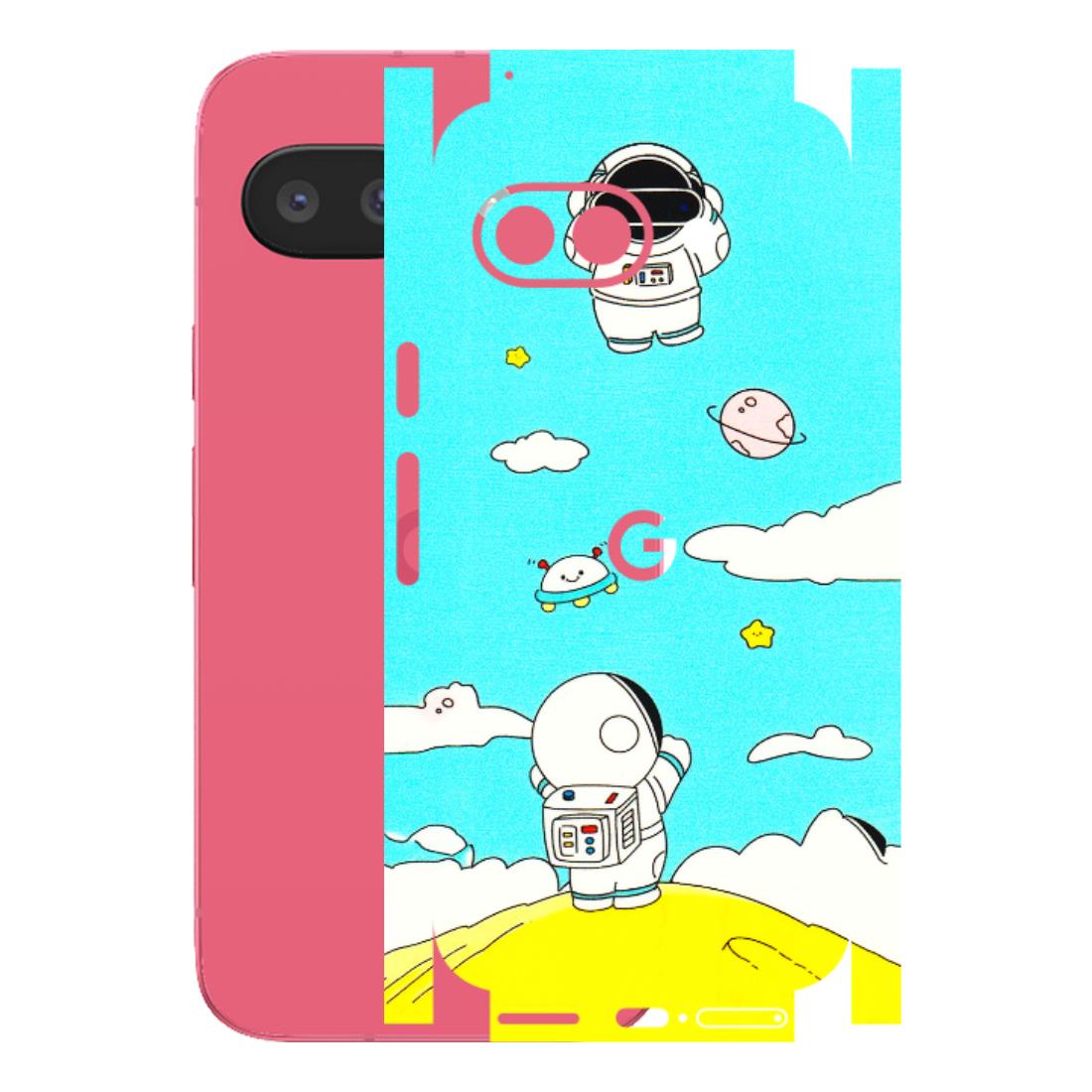 Google Pixel Phone Skins (All Models) - Blue Skies Astro Float - 3D Embossed Finish (L-230) Google Pixel 9A