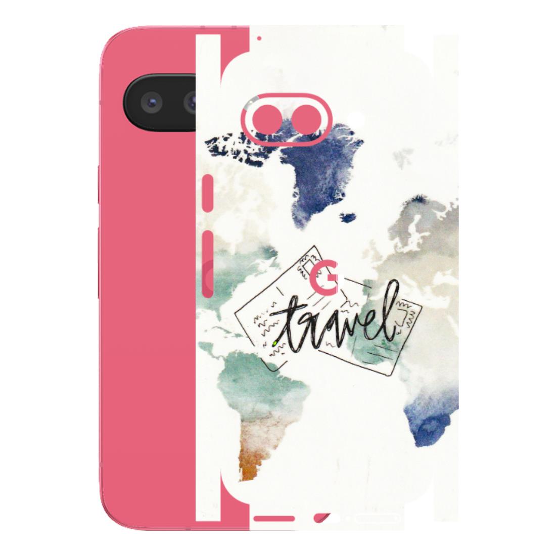Google Pixel Phone Skins (All Models) - Travel The World - 3D Embossed Finish (L-232) Google Pixel 9A
