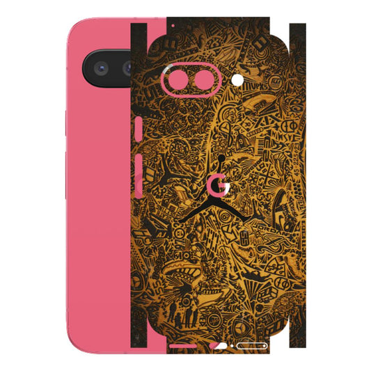 Google Pixel Phone Skins (All Models) - Premium Gold Basketball Player - 3D Embossed Finish (L-236) Google Pixel 9A