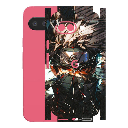 Google Pixel Phone Skins (All Models) - Kakashi Shattered Glass Effect - 3D Embossed Finish (L-237) Google Pixel 9A