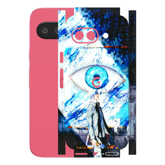 Google Pixel Phone Skins (All Models) - Gojo Satoru evil eye - 3D Embossed Finish (L-239) Google Pixel 9A