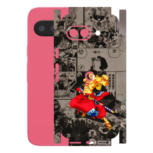 Google Pixel Phone Skins (All Models) - One Piece Rocket Punch Manga - 3D Embossed Finish (L-25) Google Pixel 9A