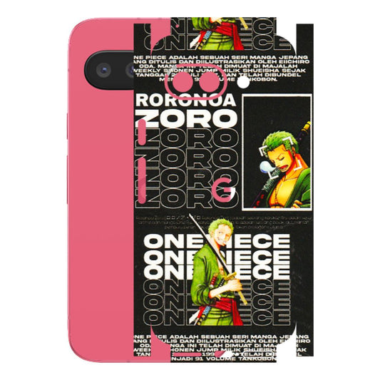 Google Pixel Phone Skins (All Models) - One Piece Zoro - 3D Embossed Finish (L-250) Google Pixel 9A