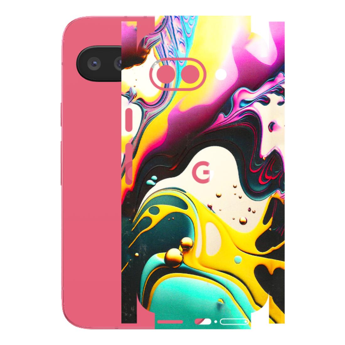 Google Pixel Phone Skins (All Models) - Multicolor Abstract pattern - 3D Embossed Finish (L-254) Google Pixel 9A