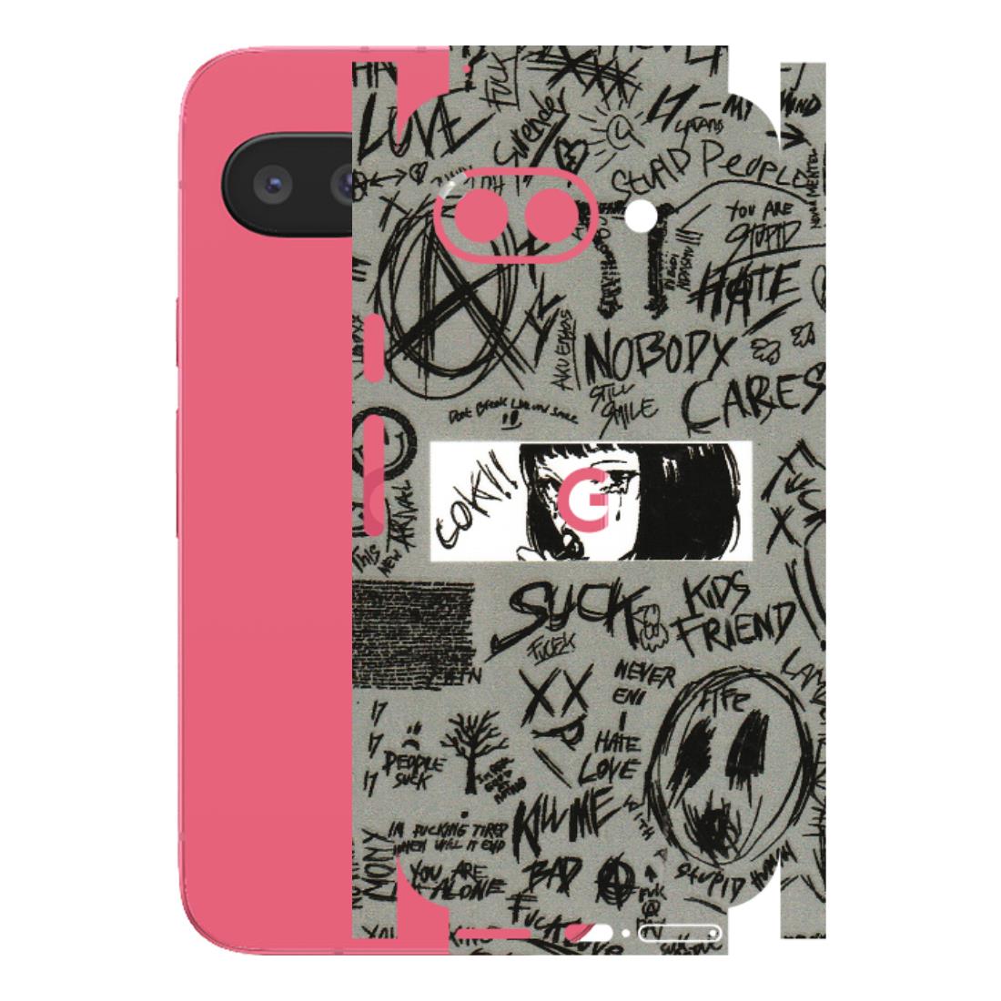 Google Pixel Phone Skins (All Models) - Never Have Love Anime - 3D Embossed Finish (L-260) Google Pixel 9A