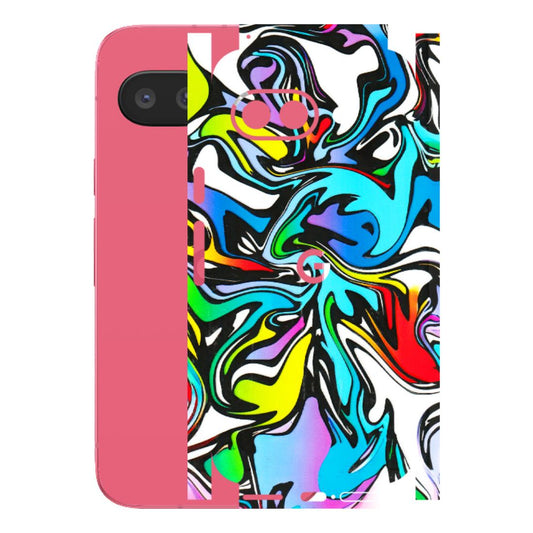 Google Pixel Phone Skins (All Models) - Abstract Colour Paints - 3D Embossed Finish (L-271) Google Pixel 9A