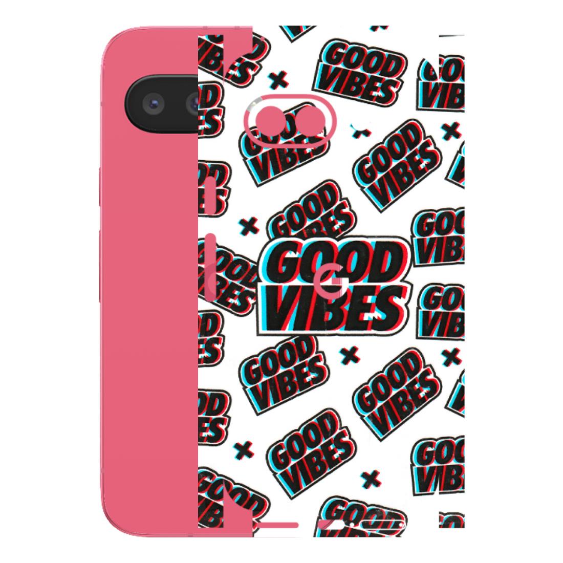 Google Pixel Phone Skins (All Models) - Good Vibes - 3D Embossed Finish (L-282) Google Pixel 9A