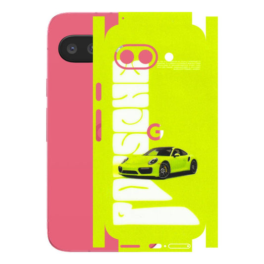 Google Pixel Phone Skins (All Models) - Lime Green Porche - 3D Embossed Finish (L-30) Google Pixel 9A