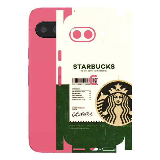 Google Pixel Phone Skins (All Models) - Starbucks Barcode - 3D Embossed Finish (L-308) Google Pixel 9A