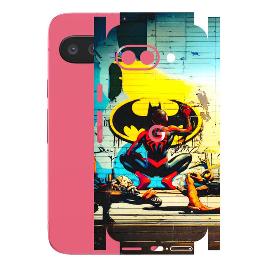 Google Pixel Phone Skins (All Models) - New Spiderman Bat Logo - 3D Embossed Finish (L-309) Google Pixel 9A
