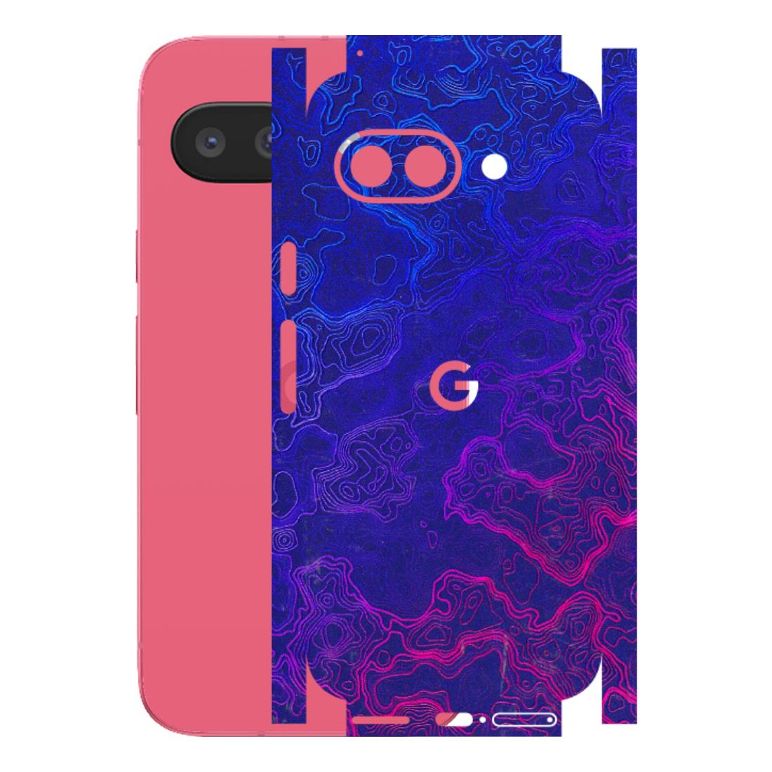 Google Pixel Phone Skins (All Models) - Purple Ripples Swirl - 3D Embossed Finish (L-314) Google Pixel 9A