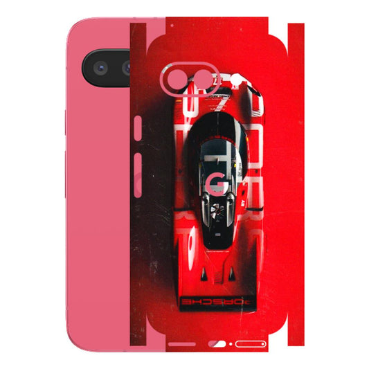 Google Pixel Phone Skins (All Models) - Red Porsche Car Logo - 3D Embossed Finish (L-315) Google Pixel 9A