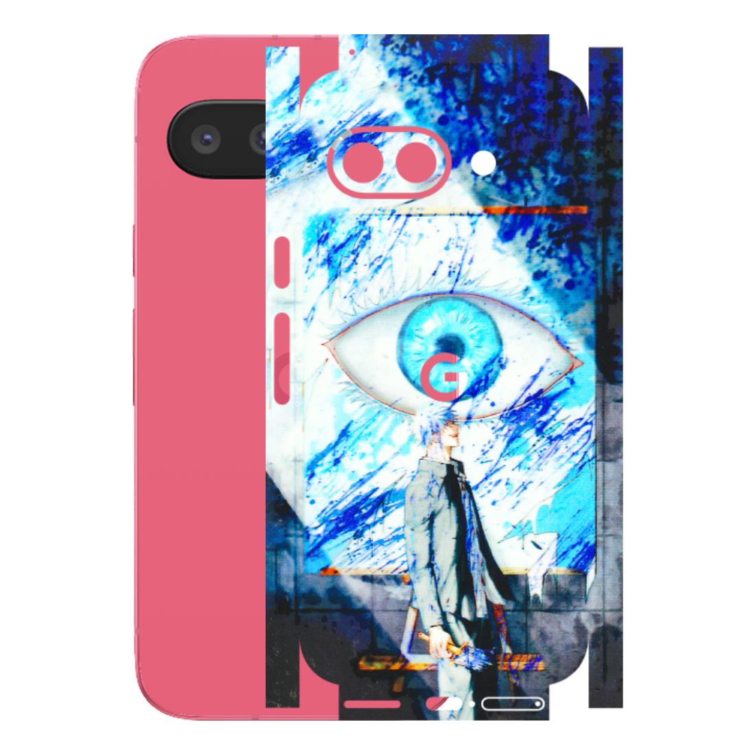 Google Pixel Phone Skins (All Models) - Anime Sea Blue Eye - 3D Embossed Finish (L-318) Google Pixel 9A