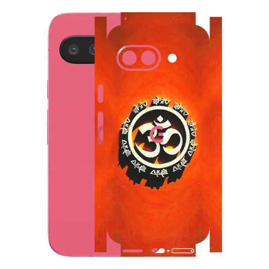 Google Pixel Phone Skins (All Models) - Aum Shiv Orange - 3D Embossed Finish (L-32) Google Pixel 9A