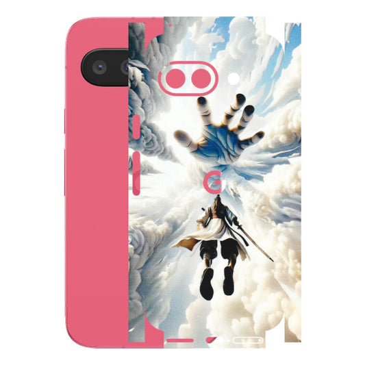 Google Pixel Phone Skins (All Models) - Big Hand With Monkey King - 3D Embossed Finish (L-323) Google Pixel 9A