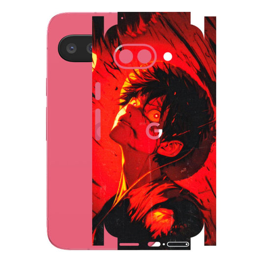 Google Pixel Phone Skins (All Models) - D.Luffy Power Up One Piece Anime - 3D Embossed Finish (L-326) Google Pixel 9A
