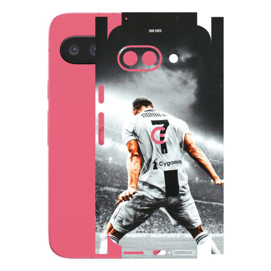 Google Pixel Phone Skins (All Models) - Ronaldo CR7 Crazy - 3D Embossed Finish (L-44) Google Pixel 9A