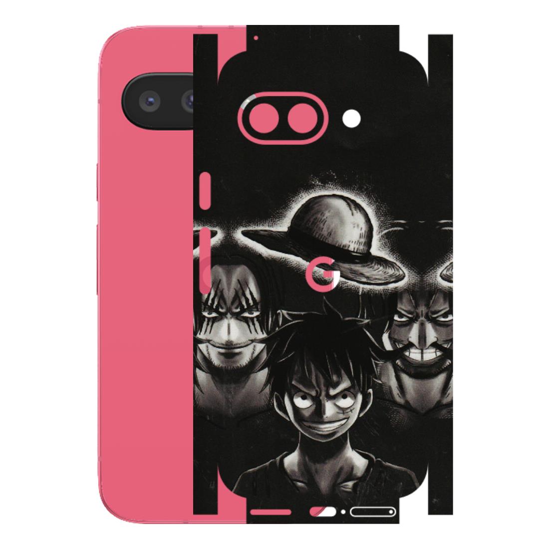 Google Pixel Phone Skins (All Models) - Black Luffy Hat - 3D Embossed Finish (L-57) Google Pixel 9A