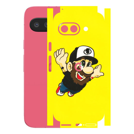 Google Pixel Phone Skins (All Models) - Flying Beardo - 3D Embossed Finish (L-60) Google Pixel 9A