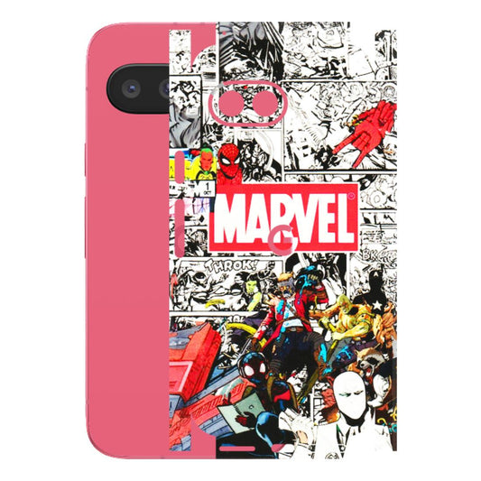 Google Pixel Phone Skins (All Models) - Marvel Colorful Comic - 3D Embossed Finish (L-64) Google Pixel 9A