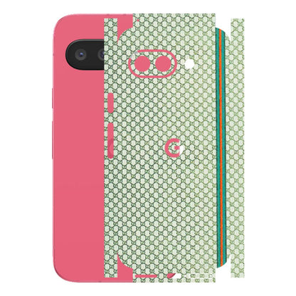 Google Pixel Phone Skins (All Models) - Gucci Fabric Pattern - 3D Embossed Finish (L-73) Google Pixel 9A