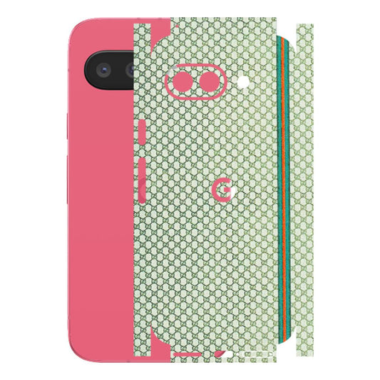 Google Pixel Phone Skins (All Models) - Gucci Fabric Pattern - 3D Embossed Finish (L-73) Google Pixel 9A