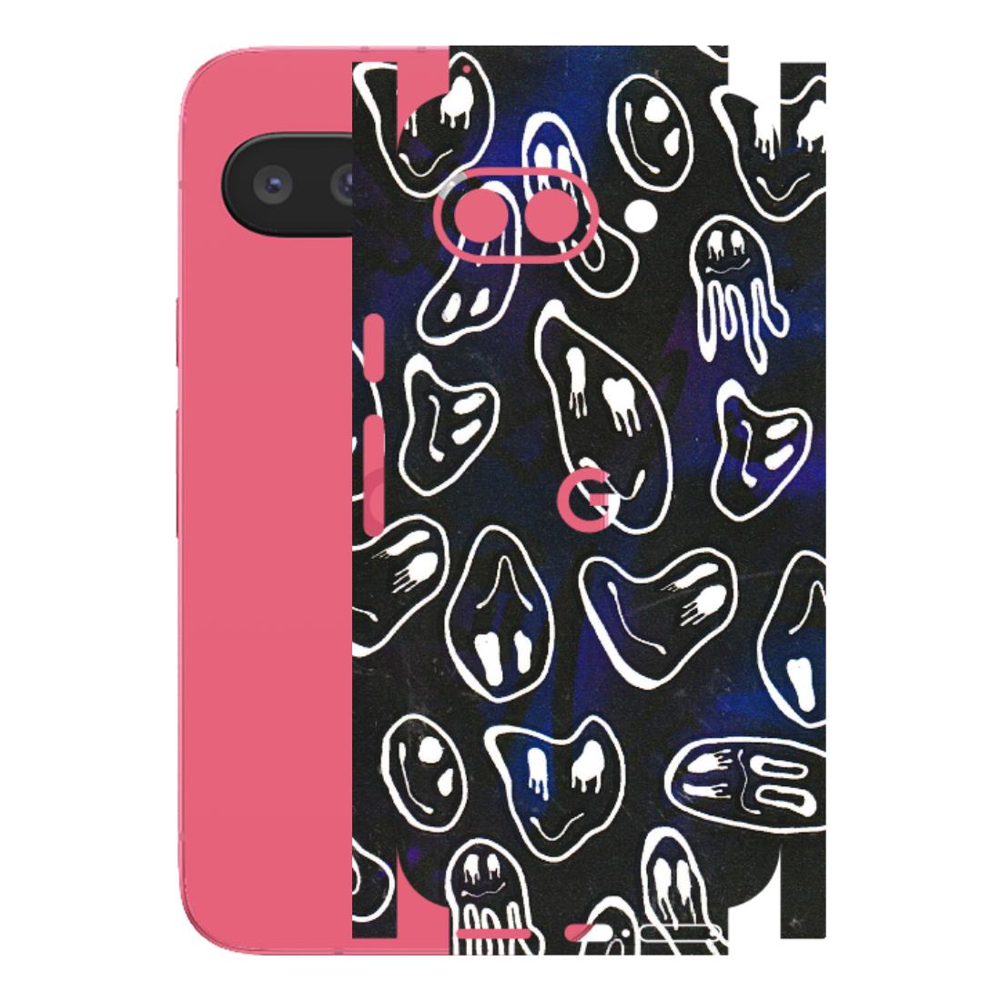 Google Pixel Phone Skins (All Models) - Distorted Smileys - 3D Embossed Finish (L-92) Google Pixel 9A
