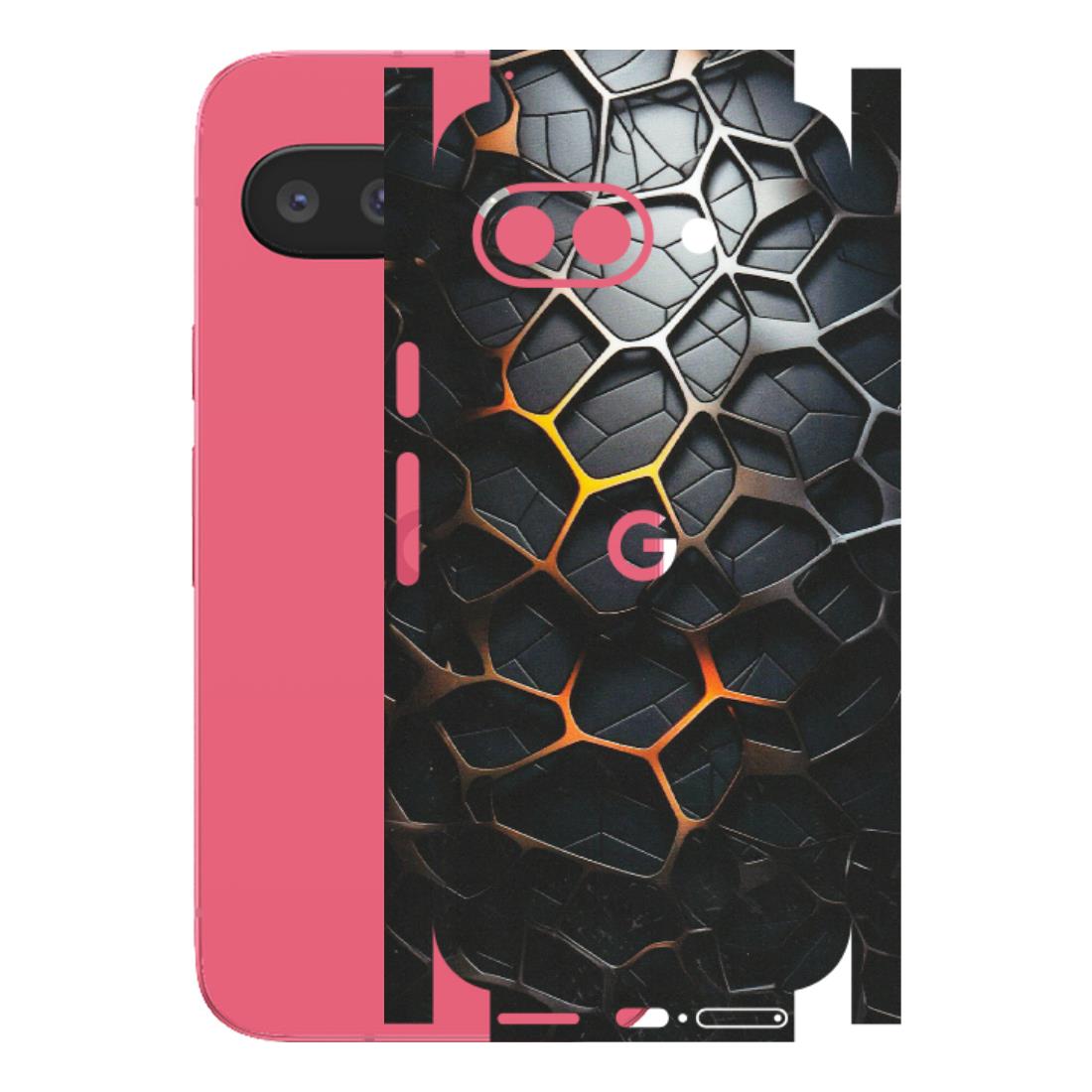 Google Pixel Phone Skins (All Models) - New Abstract Graphite Tiles - Matte Finish (M-130) Google Pixel 9A