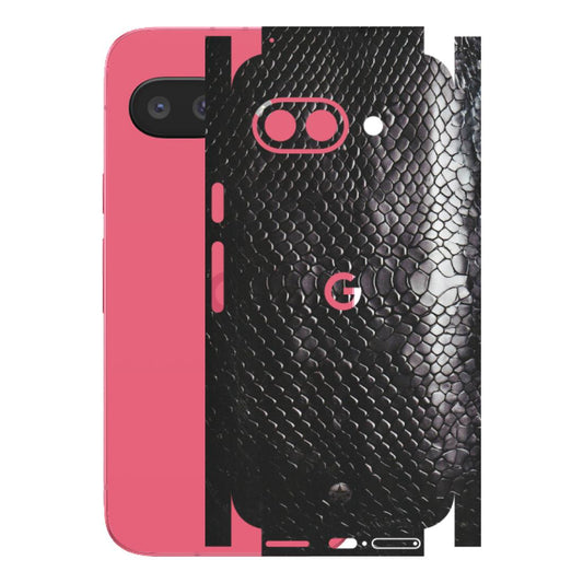 Google Pixel Phone Skins (All Models) - Black Snack Leather - Matte Finish (M-147) Google Pixel 9A