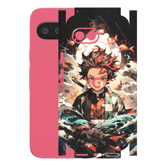 Google Pixel Phone Skins (All Models) - Tanjiro Demon Slayer Anime - Matte Finish (M-158) Google Pixel 9A