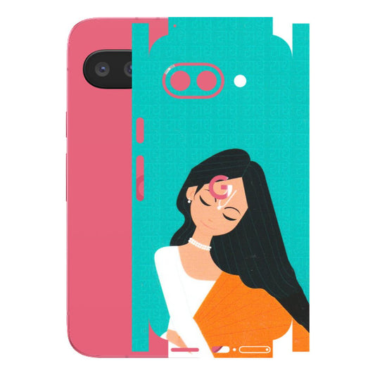 Google Pixel Phone Skins (All Models) - Radhe Radhe With Hindu Symbol - Matte Finish (M-164) Google Pixel 9A