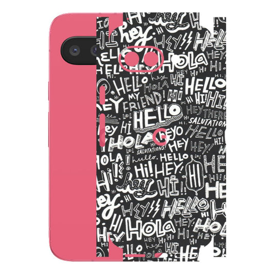 Google Pixel Phone Skins (All Models) - Hi Hello Doodles - Matte Finish (M-25) Google Pixel 9A