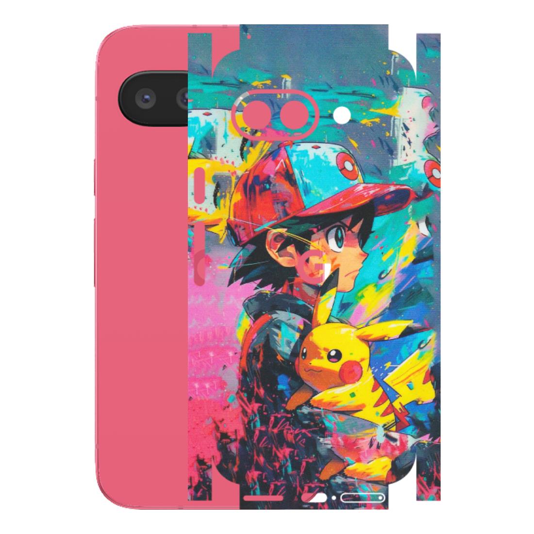 Google Pixel Phone Skins (All Models) - Ash & Pikachu - Matte Finish (M-26) Google Pixel 9A