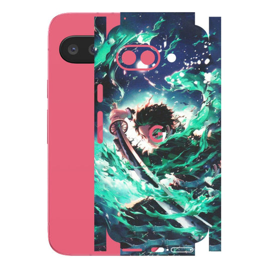 Google Pixel Phone Skins (All Models) - Sword Fighter Anime - Matte Finish (M-29) Google Pixel 9A