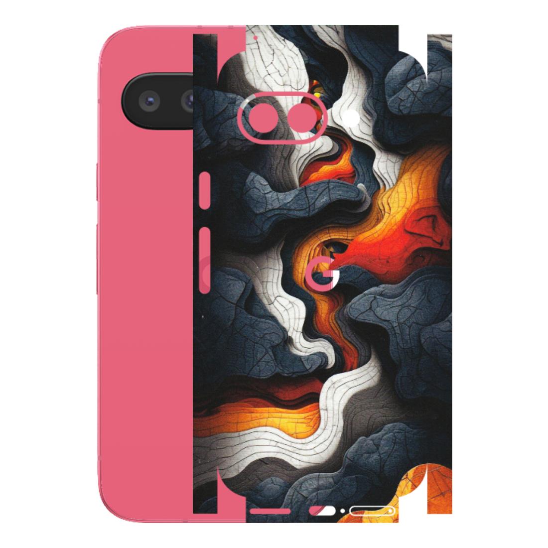 Google Pixel Phone Skins (All Models) - Abstract Volcanic Layers - Matte Finish (M-52) Google Pixel 9A