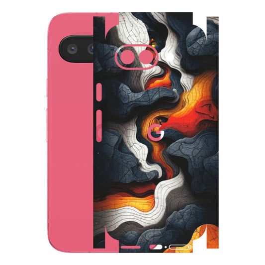 Google Pixel Phone Skins (All Models) - Abstract Volcanic Layers - Matte Finish (M-52) Google Pixel 9A